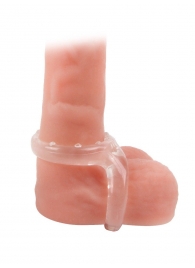 Прозрачное двойное эрекционное кольцо - Sex Expert - в Раменском купить с доставкой