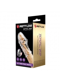 Прозрачная насадка на пенис Booker - 8 см. - Baile - в Раменском купить с доставкой