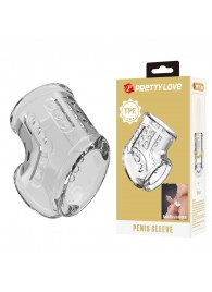 Прозрачная насадка на пенис и мошонку - Baile - в Раменском купить с доставкой