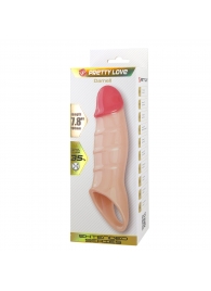 Телесная удлиняющая насадка на пенис Darnel - Baile - в Раменском купить с доставкой