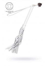 Белая кожаная плеть - 50 см. - Pecado - купить с доставкой в Раменском