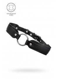 Черный кожаный чокер-ошейник со скруглёнными углами - Pecado - купить с доставкой в Раменском