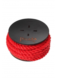 Красная веревка для шибари на катушке - 5 м. - Pecado - купить с доставкой в Раменском