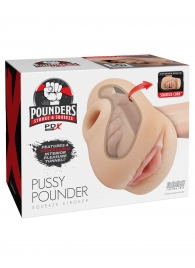 Телесный мастурбатор-вагина Pussy Pounder Squeeze Stroker - Pipedream - в Раменском купить с доставкой