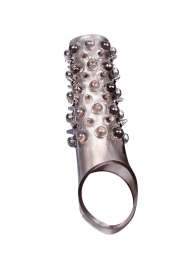 Дымчатая насадка на пенис с шипами и выпуклостями - 12 см. - Sex Expert - в Раменском купить с доставкой