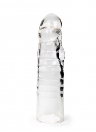Прозрачная закрытая насадка на член - 15 см. - Sex Expert - в Раменском купить с доставкой