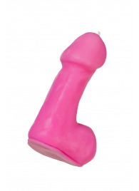 Розовая свеча в форме пениса - 47 гр. - Pecado - купить с доставкой в Раменском