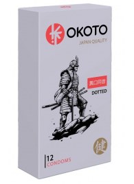 Точечные презервативы OKOTO Dotted - 12 шт. - Sitabella - купить с доставкой в Раменском