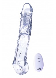 Прозрачная насадка-удлинитель Length Enhancer With Bullet с подхватом - 22,3 см. - NMC - в Раменском купить с доставкой