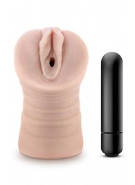 Телесный мастурбатор-вагина Ayumi с вибрацией - Blush Novelties - в Раменском купить с доставкой