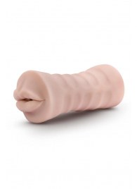 Телесный мастурбатор-ротик Nicole Vibrating Masturbator - Blush Novelties - в Раменском купить с доставкой