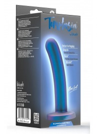 Синяя насадка с гладкой поверхностью Surrender 5.75 Inch Intermediate Pegging Dildo - 14,6 см. - Blush Novelties - купить с доставкой в Раменском