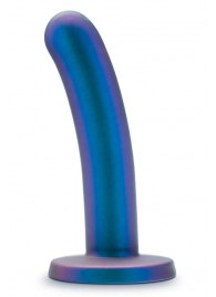 Синяя насадка с гладкой поверхностью Surrender 5.75 Inch Intermediate Pegging Dildo - 14,6 см. - Blush Novelties - купить с доставкой в Раменском