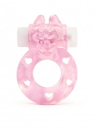 Розовое эрекционное виброкольцо в форме зайчика - 1137 - в Раменском купить с доставкой