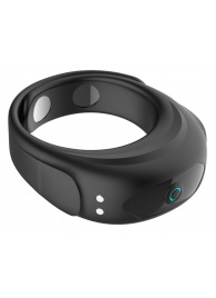 Черное эрекционное виброкольцо на ремешках - Boys of Toys - в Раменском купить с доставкой