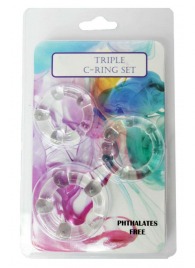 Набор из 3 эрекционных прозрачных колец - Boys of Toys - в Раменском купить с доставкой