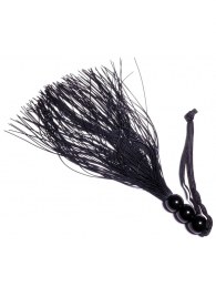 Черная силиконовая плетка - 25,4 см. - Boys of Toys - купить с доставкой в Раменском