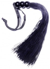 Черная силиконовая плетка - 25,4 см. - Boys of Toys - купить с доставкой в Раменском