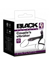 Черная насадка на член с вибрацией Couple’s Vibrator - Orion - в Раменском купить с доставкой