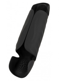 Черный вибромастурбатор с трехточечной стимуляцией Penis Trainer with 3 Point Stimulation - Orion - в Раменском купить с доставкой