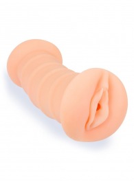 Телесный двусторонний мастурбатор с вибропулей и эрекционными кольцами в комплекте - Sexy Girl - в Раменском купить с доставкой