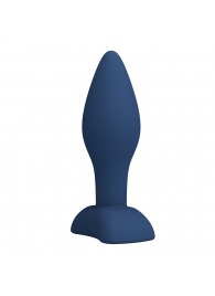 Синяя анальная пробка Bulb Plug - 10,5 см. - Baile