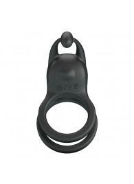 Черное перезаряжаемое виброкольцо Goodwin - Baile - в Раменском купить с доставкой