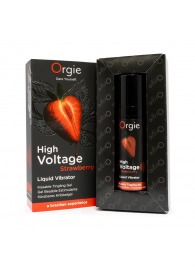 Жидкий вибратор Orgie High Voltage Strawberry - 15 мл. - ORGIE - купить с доставкой в Раменском
