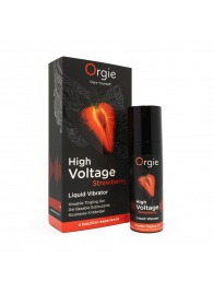 Жидкий вибратор Orgie High Voltage Strawberry - 15 мл. - ORGIE - купить с доставкой в Раменском