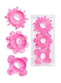 Комплект из 3 розовых эрекционных колец - Erowoman-Eroman - в Раменском купить с доставкой