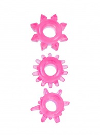 Комплект из трех розовых эрекционных колец - Erowoman-Eroman - в Раменском купить с доставкой