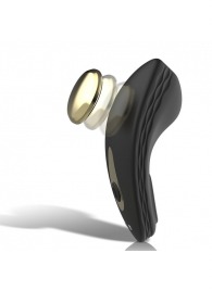 Черный перезаряжаемый вибратор в трусики с пультом ДУ - Ibiza