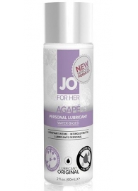 Лубрикант на водной основе для женщин JO AGAPE LUBRICANT ORIGINAL - 60 мл. - System JO - купить с доставкой в Раменском