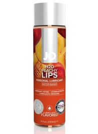 Лубрикант на водной основе с ароматом персика JO Flavored Peachy Lips - 120 мл. - System JO - купить с доставкой в Раменском