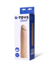 Реалистичная насадка с ярко выраженной головкой - 16,5 см. - A-toys - в Раменском купить с доставкой Реалистичная насадка с ярко выраженной головкой - 16,5 см. - A-toys - в Раменском купить с доставкой