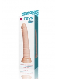 Телесный фаллоимитатор A-toys с присоской - 22 см. - A-toys купить с доставкой в интернет-магазине Orgasmix в Раменском Телесный фаллоимитатор A-toys с присоской - 22 см. - A-toys