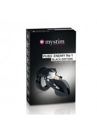 Пояс верности с электростимуляцией Mystim Pubic Enemy No1 Black Edition - MyStim - купить с доставкой в Раменском