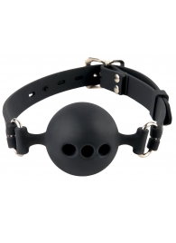 Силиконовый кляп-шар с отверстиями для дыхания Silicone Breathable Ball Gag Small - Pipedream - купить с доставкой в Раменском