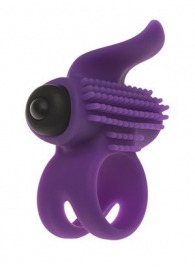 Эрекционное кольцо с подхватом мошонки и стимуляцией клитора Bullet Lastic Ring - Adrien Lastic - в Раменском купить с доставкой