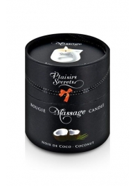 Массажная свеча с ароматом кокоса Bougie de Massage Gourmande Coco - 80 мл. - Plaisir Secret - купить с доставкой в Раменском