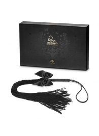 Чёрная плётка Lilly Whip Bijoux - Bijoux Indiscrets - купить с доставкой в Раменском