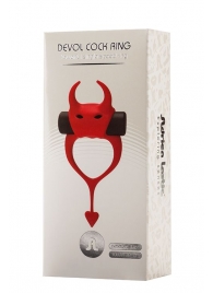 Красное эрекционное кольцо в форме дьяволенка DEVOL COCKRING - Adrien Lastic - в Раменском купить с доставкой