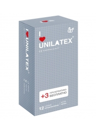 Презервативы с точками Unilatex Dotted - 12 шт. + 3 шт. в подарок - Unilatex - купить с доставкой в Раменском