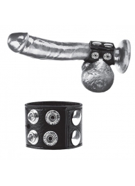 Ремень на член и мошонку 1.5  Cock Ring With Ball Strap - BlueLine - купить с доставкой в Раменском