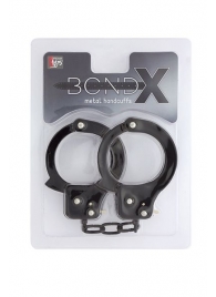 Чёрные наручники из листового металла BONDX METAL CUFFS BLACK - Dream Toys - купить с доставкой в Раменском