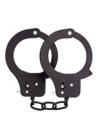 Чёрные наручники из листового металла BONDX METAL CUFFS BLACK - Dream Toys - купить с доставкой в Раменском