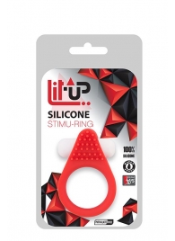 Красное эрекционное кольцо LIT-UP SILICONE STIMU RING 1 RED - Dream Toys - в Раменском купить с доставкой