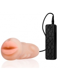 Мастурбатор-ротик с вибрацией REALSTUFF VIBRATING MASTURBATOR MOUTH - Dream Toys - в Раменском купить с доставкой