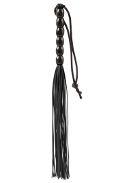 Чёрная мини-плеть из резины Rubber Mini Whip - 22 см. - Blush Novelties - купить с доставкой в Раменском