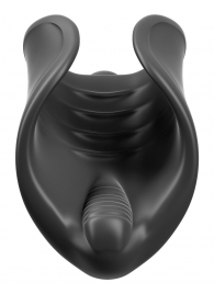 Чёрный мастурбатор Vibrating Silicone Stimulator с вибрацией - Pipedream - в Раменском купить с доставкой